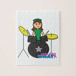 Puzzle  ¿Los Chicas no pueden qué? Diseño personalizad