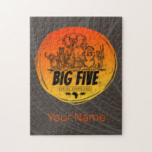 Puzzle Los cinco grandes elefantes de la cosecha de Safar