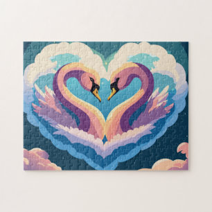 Puzzle Los Cisnes Enamorados