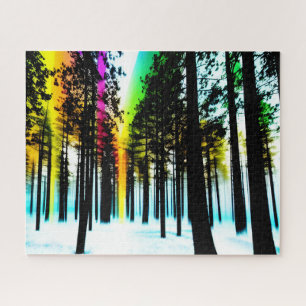 Puzzle Los colores brillan a través del paisaje forestal