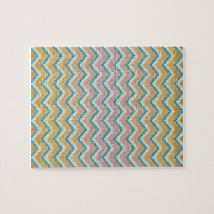Puzzle Los colores calientes suaves zigzaguean