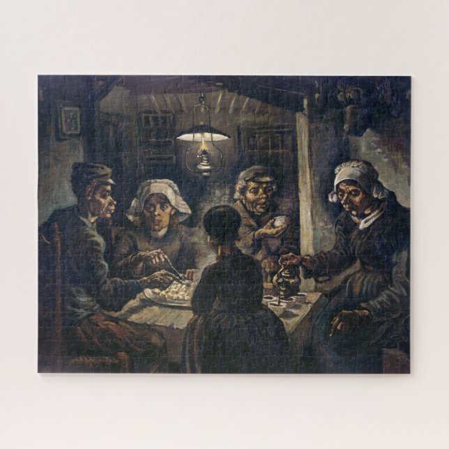 Puzzle Los comedores de patatas | Van Gogh | (Horizontal)