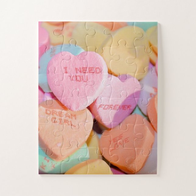 PUZZLE LOS CORAZONES CANDIOSOS DE VALENTINE (Vertical)