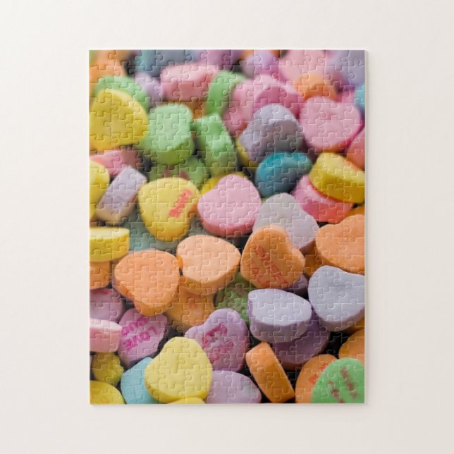 PUZZLE LOS CORAZONES CANDIOSOS DE VALENTINE (Vertical)