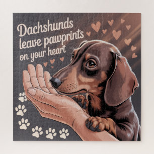 Puzzle Los Dachshunds Dejan Huellas en Tu Corazón