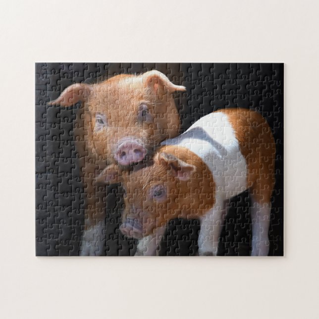 Puzzle Los dos lechones (Horizontal)