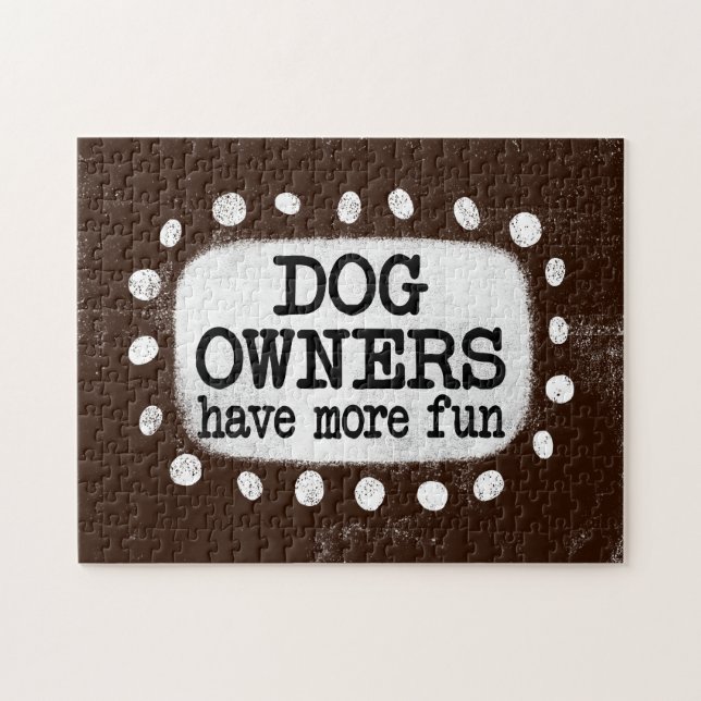 Puzzle Los Dueños De Perros Se Divierten Más Con El Rompe (Horizontal)
