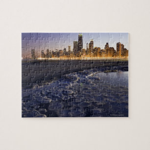 Puzzle Los E.E.U.U., Illinois, Chicago, horizonte de la
