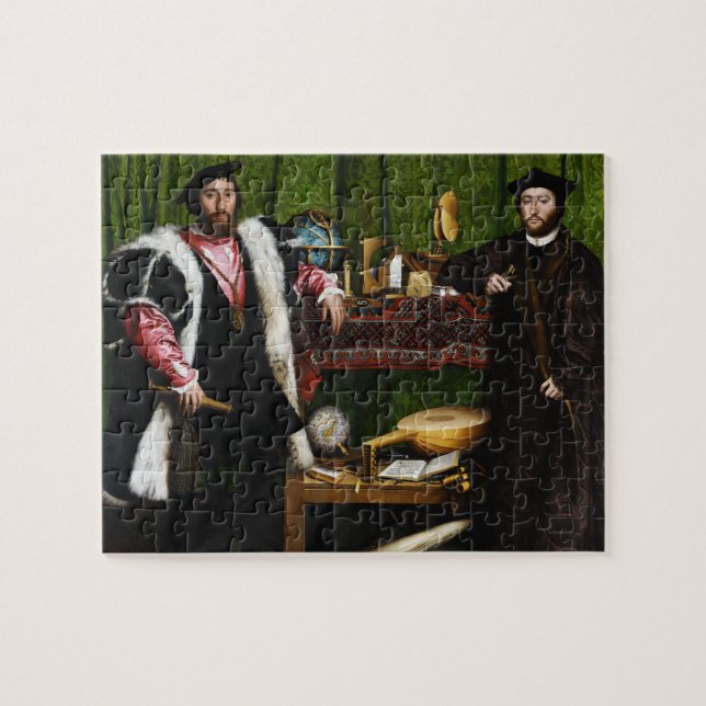 Puzzle Los embajadores de Hans Holbein el más joven (Horizontal)