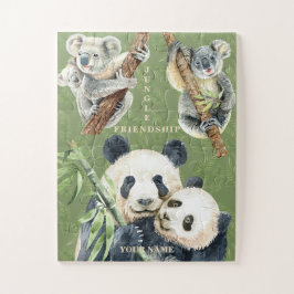 Puzzle Los encantadores amigos de la jungla Koala Panda M
