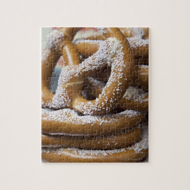 Puzzle Los enormes pretzels de venta callejera de Nueva Y (Vertical)