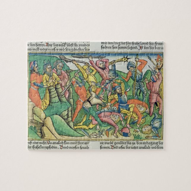 Puzzle Los éxodos 17 8-15 Aaron y Hur apoyan las manos de (Horizontal)