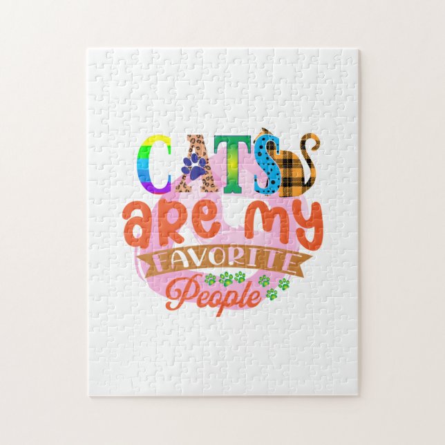 Puzzle Los gatos de arte son mis favoritos (Vertical)
