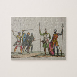 Puzzle Los guerreros anglosajones, platean 14 'de la