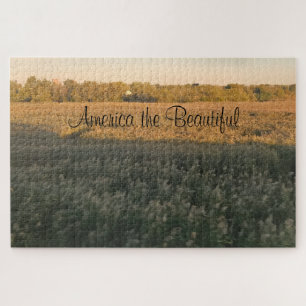 Puzzle Los hermosos campos de grano de Estados Unidos