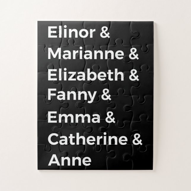 Puzzle Los héroes de Jane Austen I (Vertical)