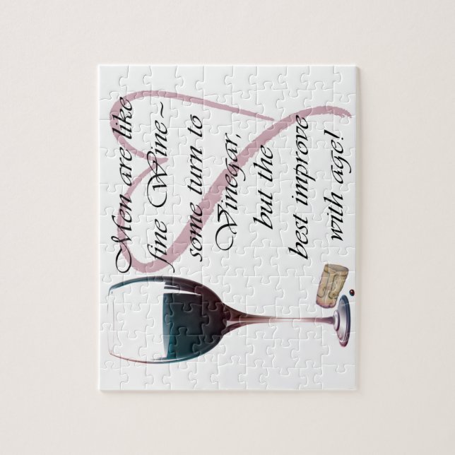 Puzzle Los hombres son como los regalos del vino fino (Vertical)