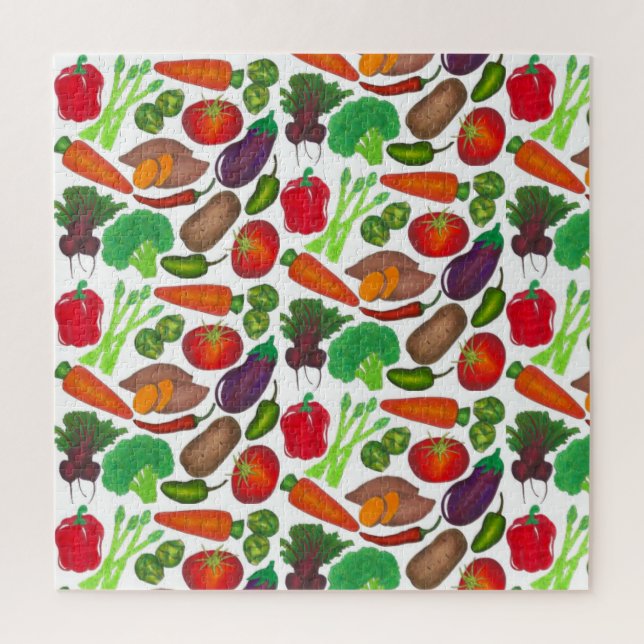 Puzzle Los huertos vegetales producen verduras de Greenma (Vertical)