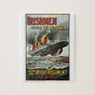 Puzzle Los irlandeses vengan al Poster Lusitania_Propagan