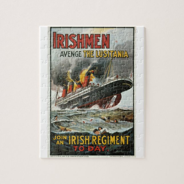 Puzzle Los irlandeses vengan al Poster Lusitania_Propagan (Vertical)