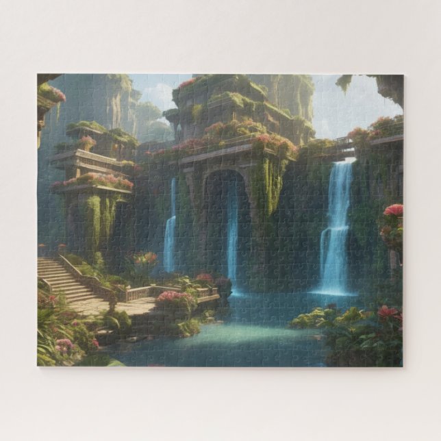 Puzzle Los jardines colgantes de Babilonia, tal como lo v (Horizontal)