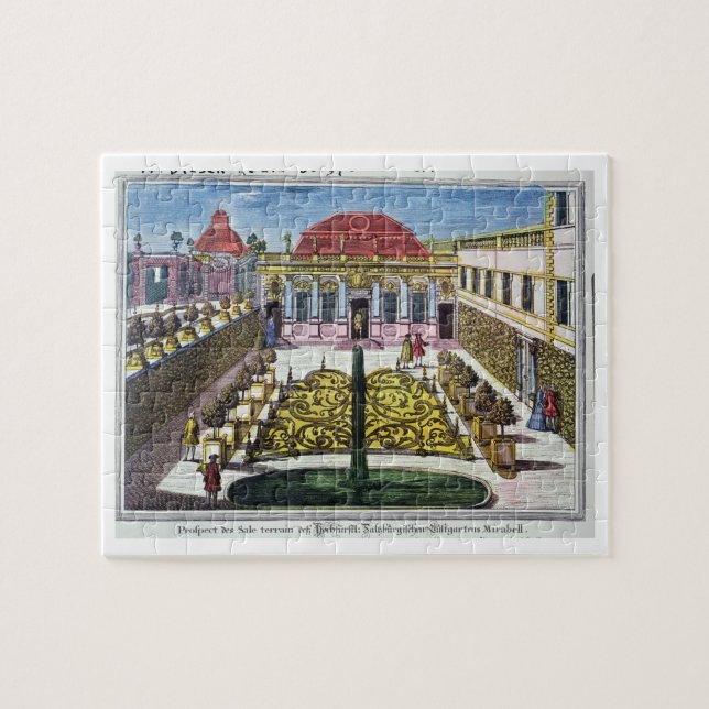 Puzzle Los jardines del parque del mirabel, Salzburg, (Horizontal)