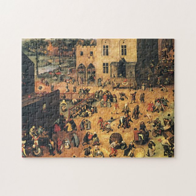 Puzzle Los juegos Bruegel Midieval de los niños (Horizontal)