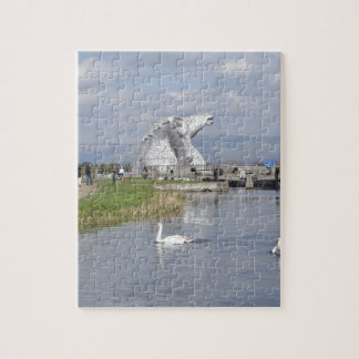 Puzzle los Kelpies, parque de la hélice, Falkirk