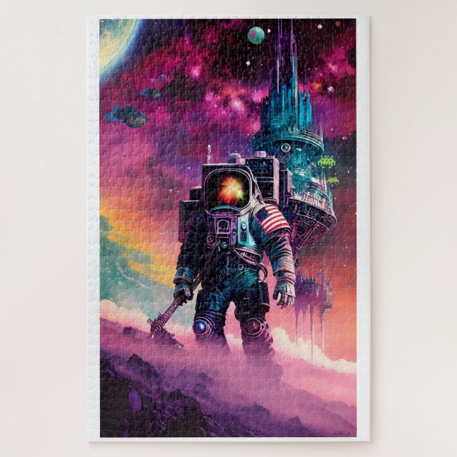 Puzzle Los lectores espaciales (Vertical)