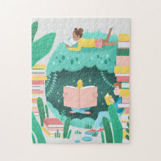 Puzzle Los libros son mi lugar feliz