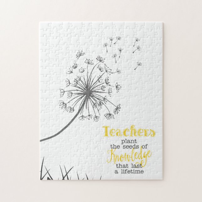 Puzzle Los Maestros Plantan Las Semillas Del Conocimiento (Vertical)