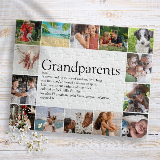 Puzzle Los mejores abuelos de la definición 14 Foto (Best Grandparents Ever Definition 14 Photo Jigsaw Puzzle)
