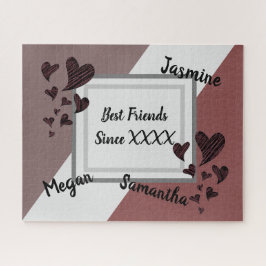 Puzzle Los mejores amigos brillan por su larga amistad co