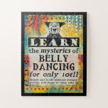 Puzzle Los misterios del baile de Belly - Funny anuncio d<br><div class="desc">Divertido anuncio de periódico vintage reimaginado para "Aprender los misterios del baile Belly"</div>