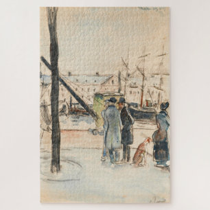 Puzzle Los muelles de Rouen – Camille Pissarro