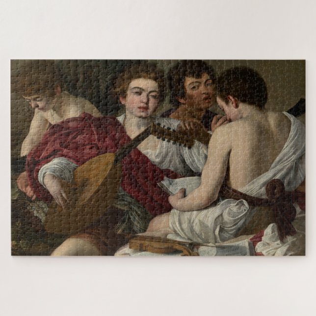 Puzzle Los músicos (1597) de Caravaggio (Horizontal)