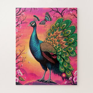 Puzzle Los niños de pavo real son magníficos