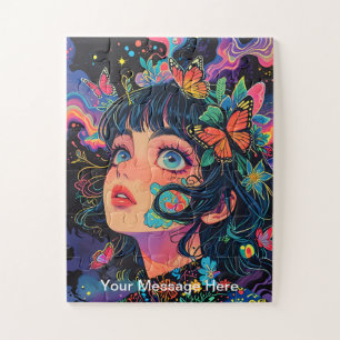 Puzzle Los niños vibran fusión de fantasía y arte anime j