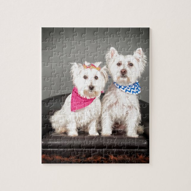 Puzzle Los pares de Westie (Vertical)