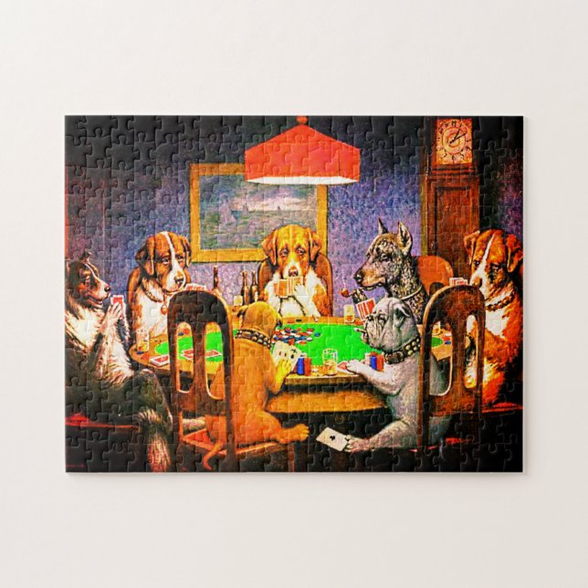 Puzzle Los perros que juegan al póquer como un amigo nece (Horizontal)