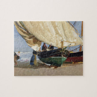 Puzzle Los pescadores vararon el barco, Valencia -