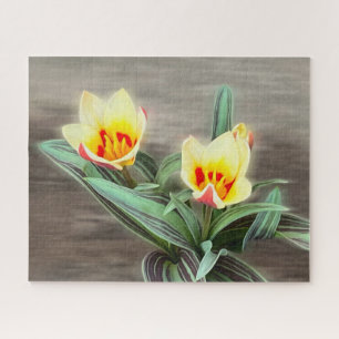Puzzle Los primeros tulipanes