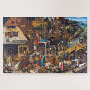 Puzzle Los proverbios holandeses Pieter Bruegel el Viej