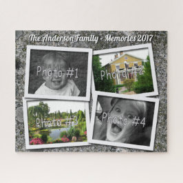 Puzzle Los recuerdos de la familia 4 fotos de encargo de