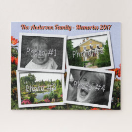 Puzzle Los recuerdos de la familia 4 fotos de encargo de