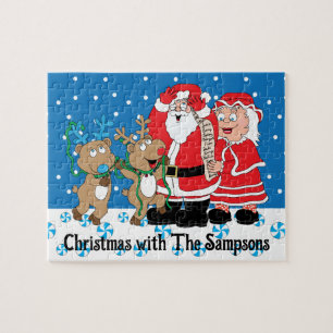 Puzzle Los renos de los navidades Santa Claus