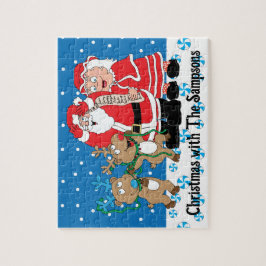 Puzzle Los renos de los navidades Santa Claus