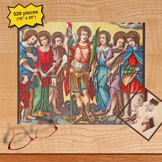 Puzzle Los Siete Archangels (CP 001; Cromolitografía) (Subido por el creador)
