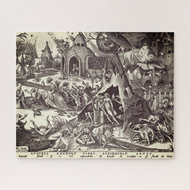 Puzzle Los siete pecados mortales - lujuria (Horizontal)