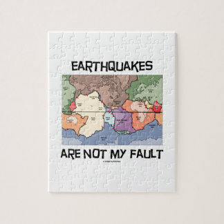 Puzzle Los terremotos no son mi falta (la tectónica de